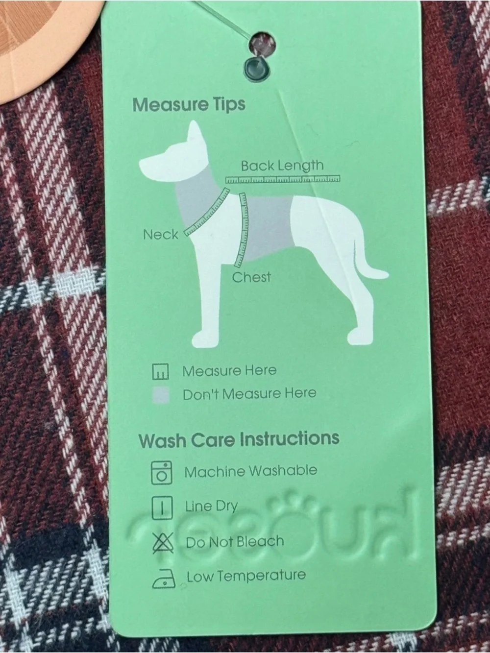 Kuoser Dog Coat Small Waterproof Reversible Jacket Plaid Winter Warm Puppy NWT